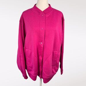Vintage Tudor Court Button Front Cardigan Jacket Sweater Size Petite Large